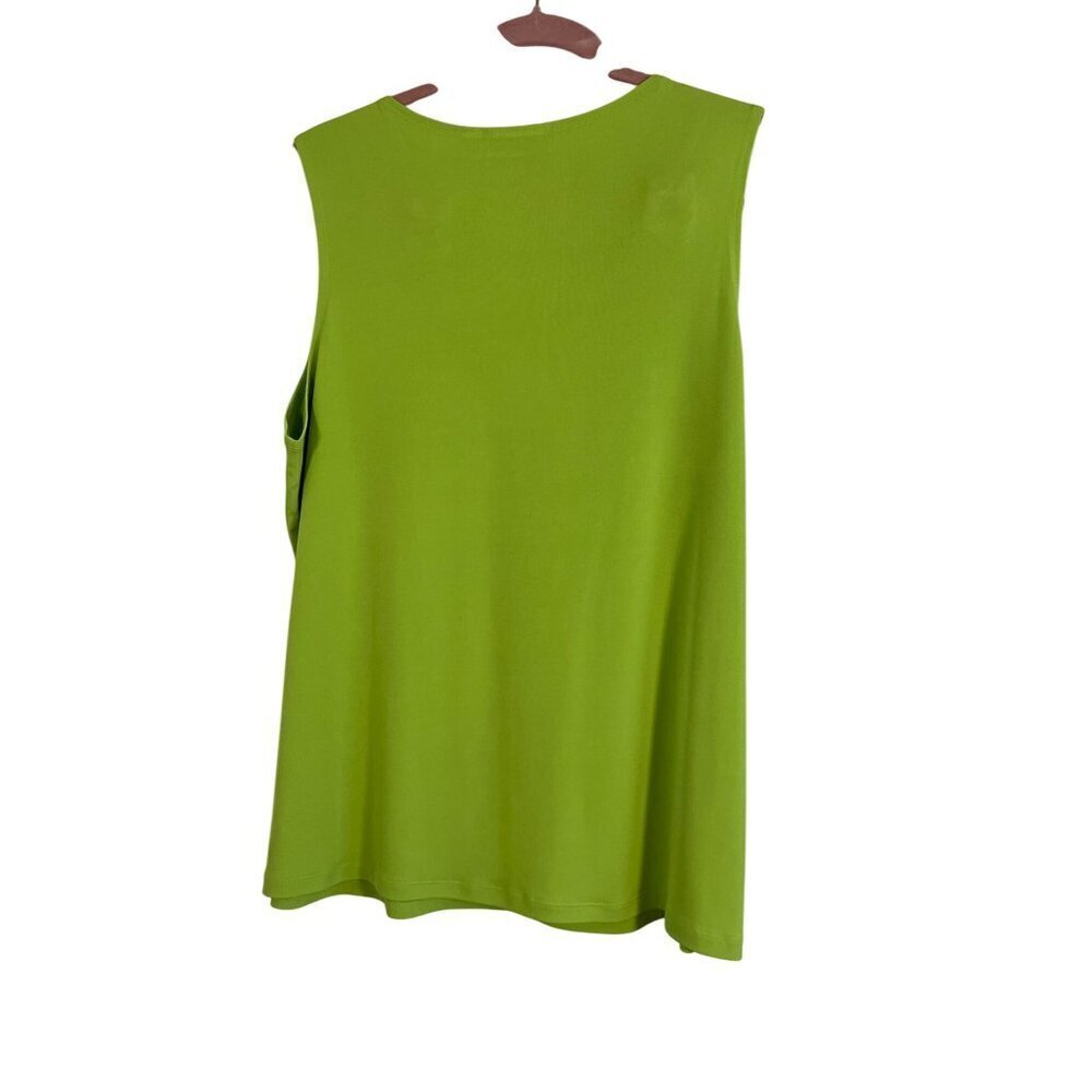 Susan Graver Liquid Knit Beaded Cardigan L Green Jeweled Resort Artsy Old Money - Picture 5 of 15
